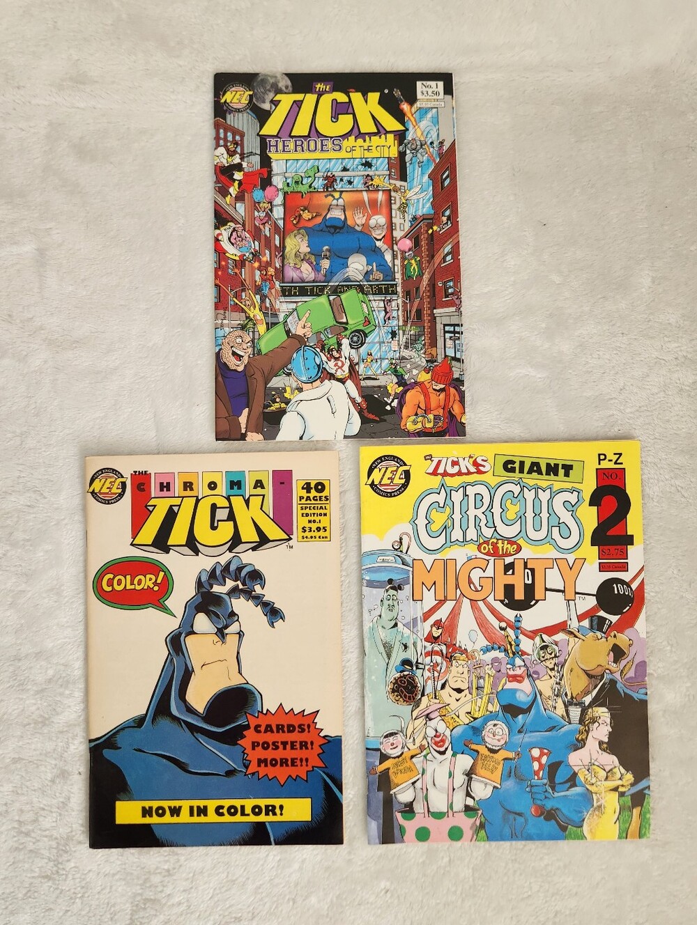 The Tick Comic Lot Heroes of the City #1 Chroma-Tick Special #1 Circus Mighty #2